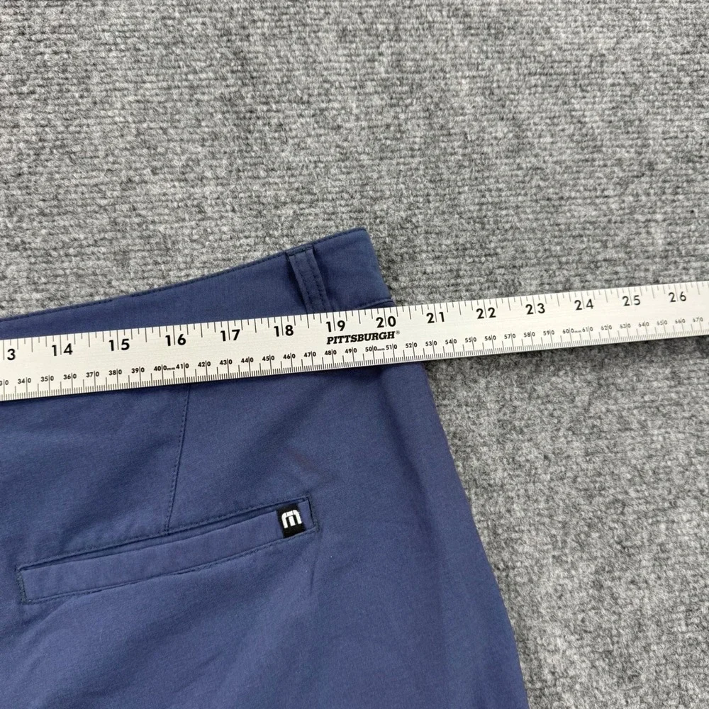 Travis Mathew Size 38 Blue Performance Golf‎ Shorts Stretch Nylon Blend Men's